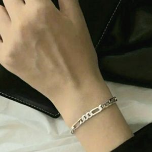 NEW Silver Cuban Chain Women's Bracelet
